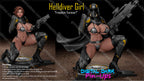Digital Dark Pin-Ups Helldiver Girl – 1:12 Scale Print-to-Order 3D Printed Resin Model Kit