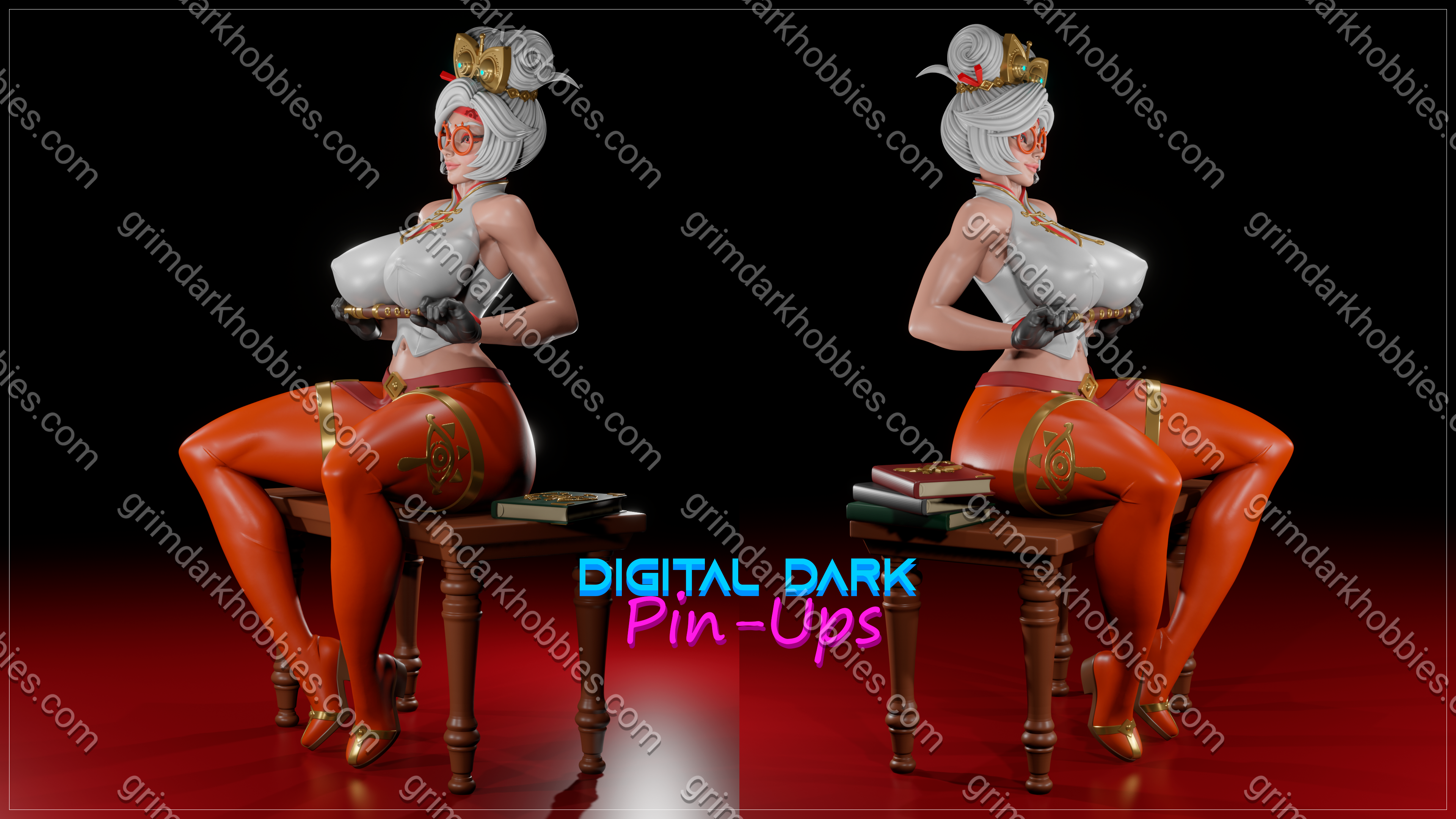 Digital Dark Pin-Ups FUTA Purah – 1:10-1:4 Scale Print-to-Order Model