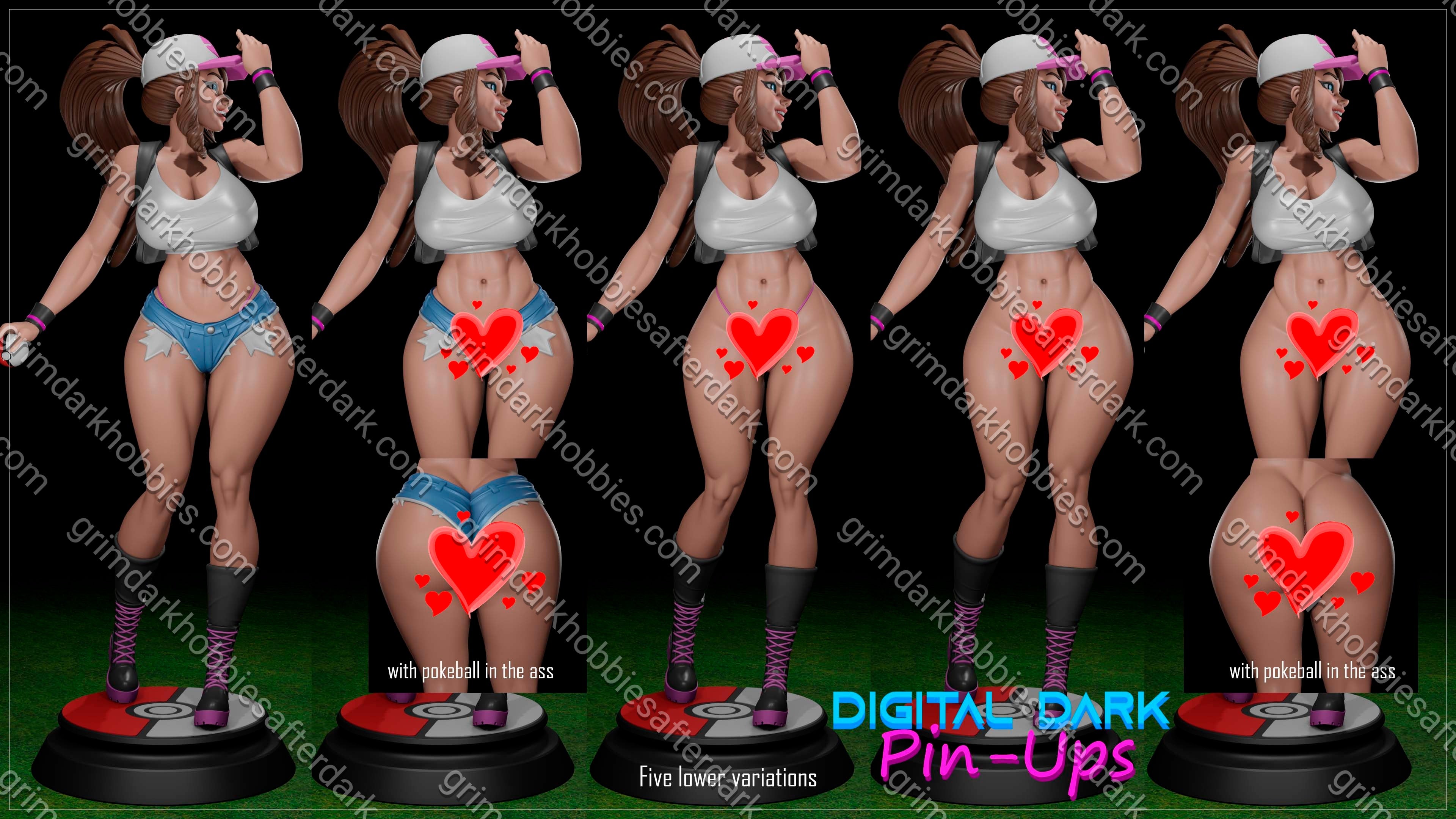 Digital Dark Pin-Ups Hilda 2 – 1:24 Scale Print-to-Order Model