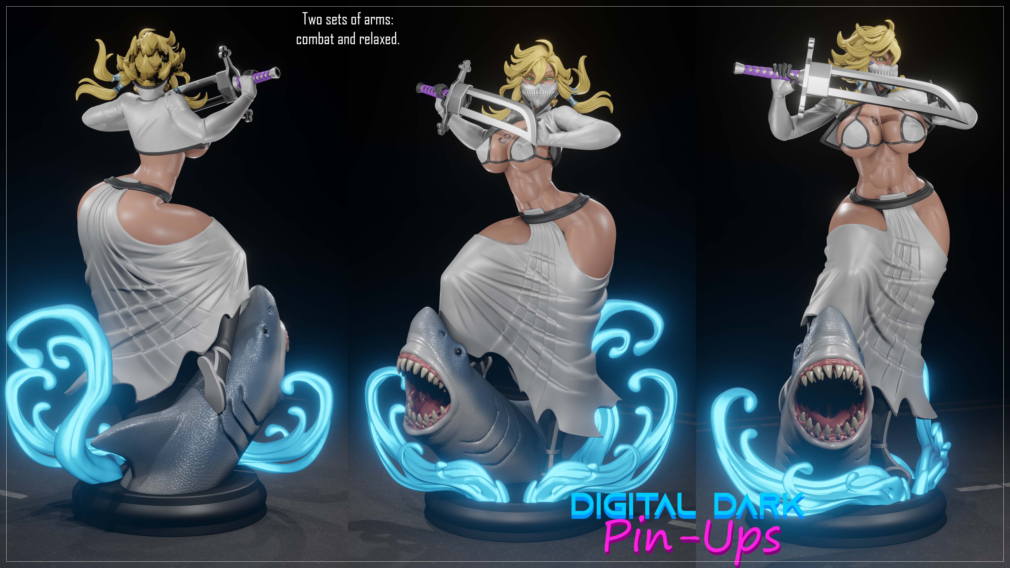 Digital Dark Pin-Ups Tier Harribel – 1:24 Scale Print-to-Order Model
