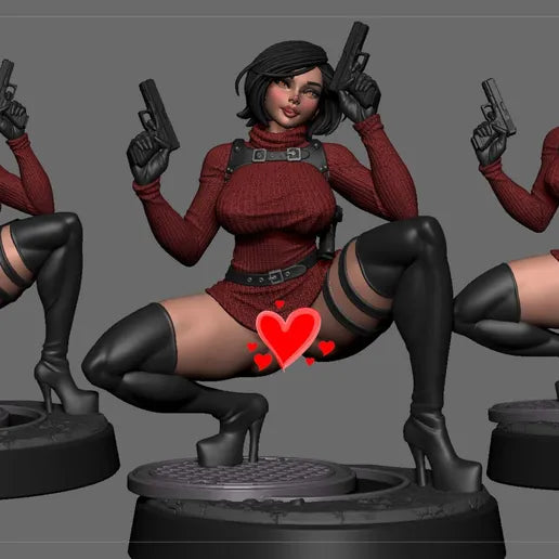 Digital Dark Pin-Ups FUTA Ada Wong – 1:10-1:4 Scale Print-to-Order Model