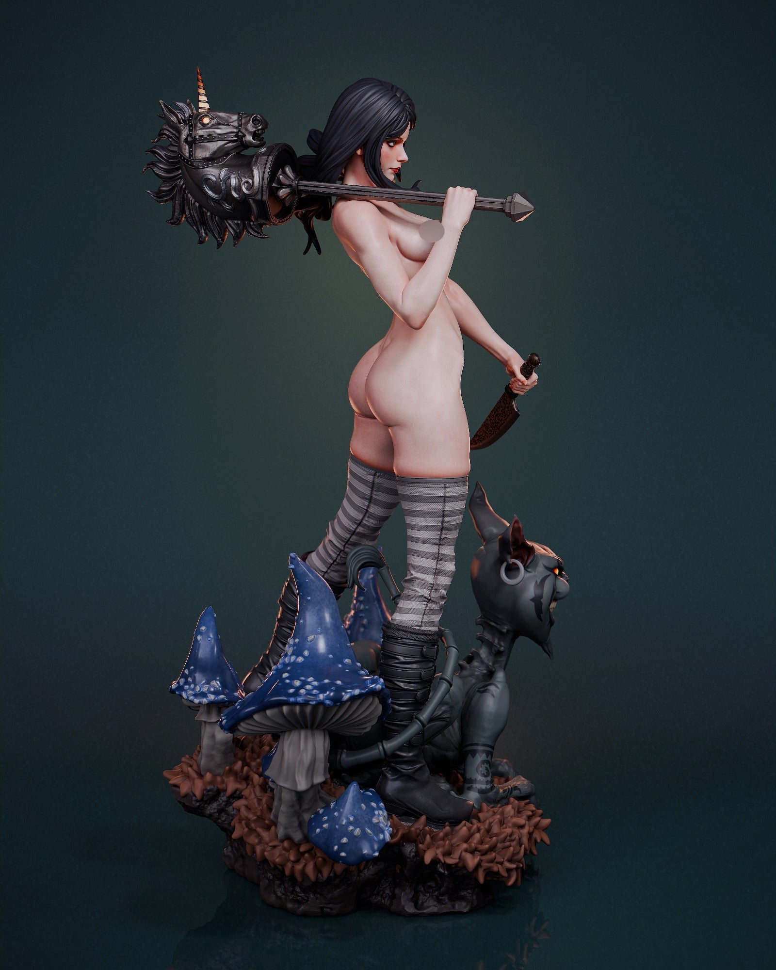 ABE3D Alice Liddell Fan Art 1:10 - 1:4 Scale Print-to-Order 3D Printed Resin Model Kit