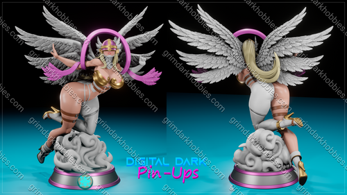 Digital Dark Pin-Ups Angewomon – 1:10-1:4 Scale Print-to-Order Model
