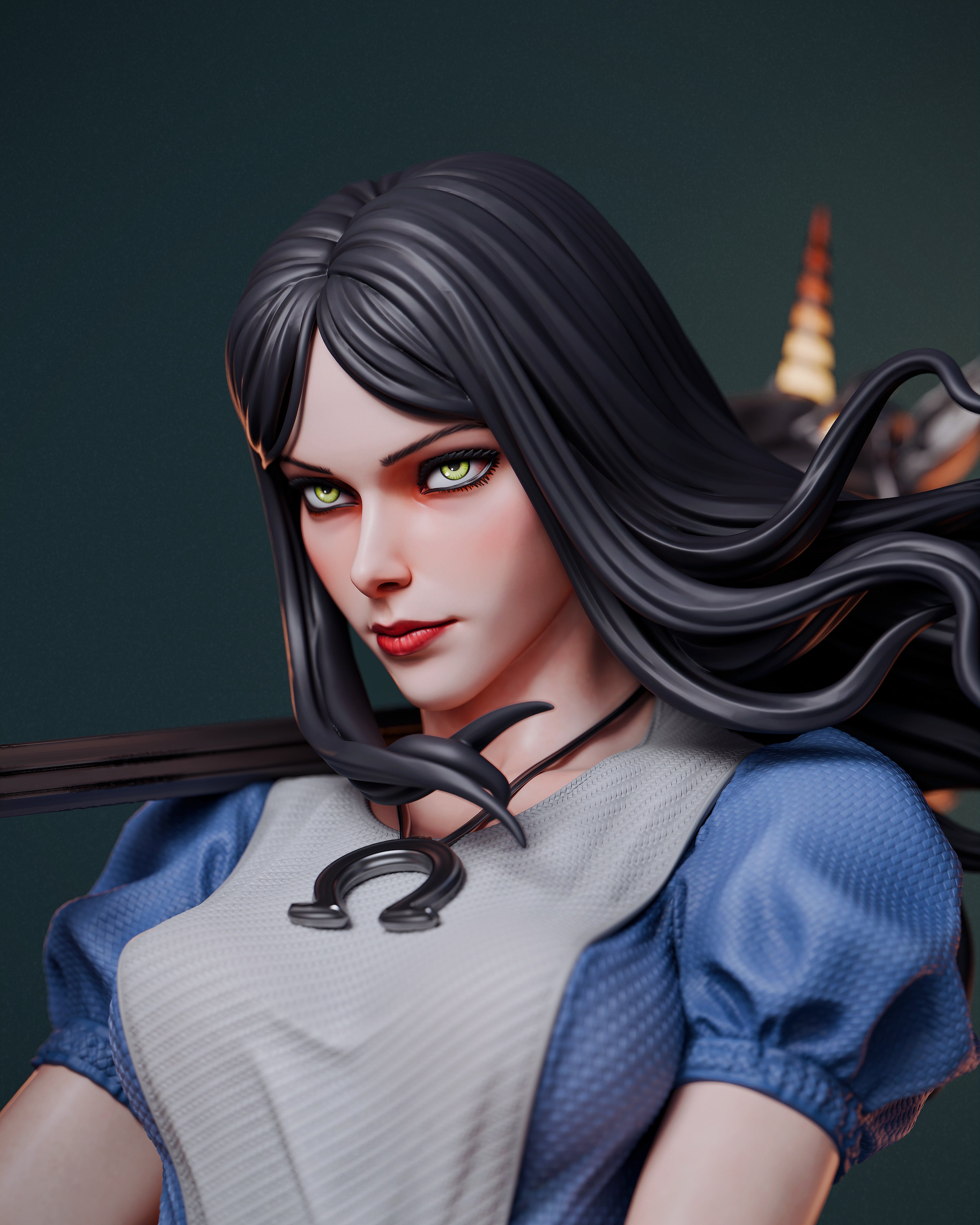ABE3D Alice Liddell Fan Art 1:10 - 1:4 Scale Print-to-Order 3D Printed Resin Model Kit