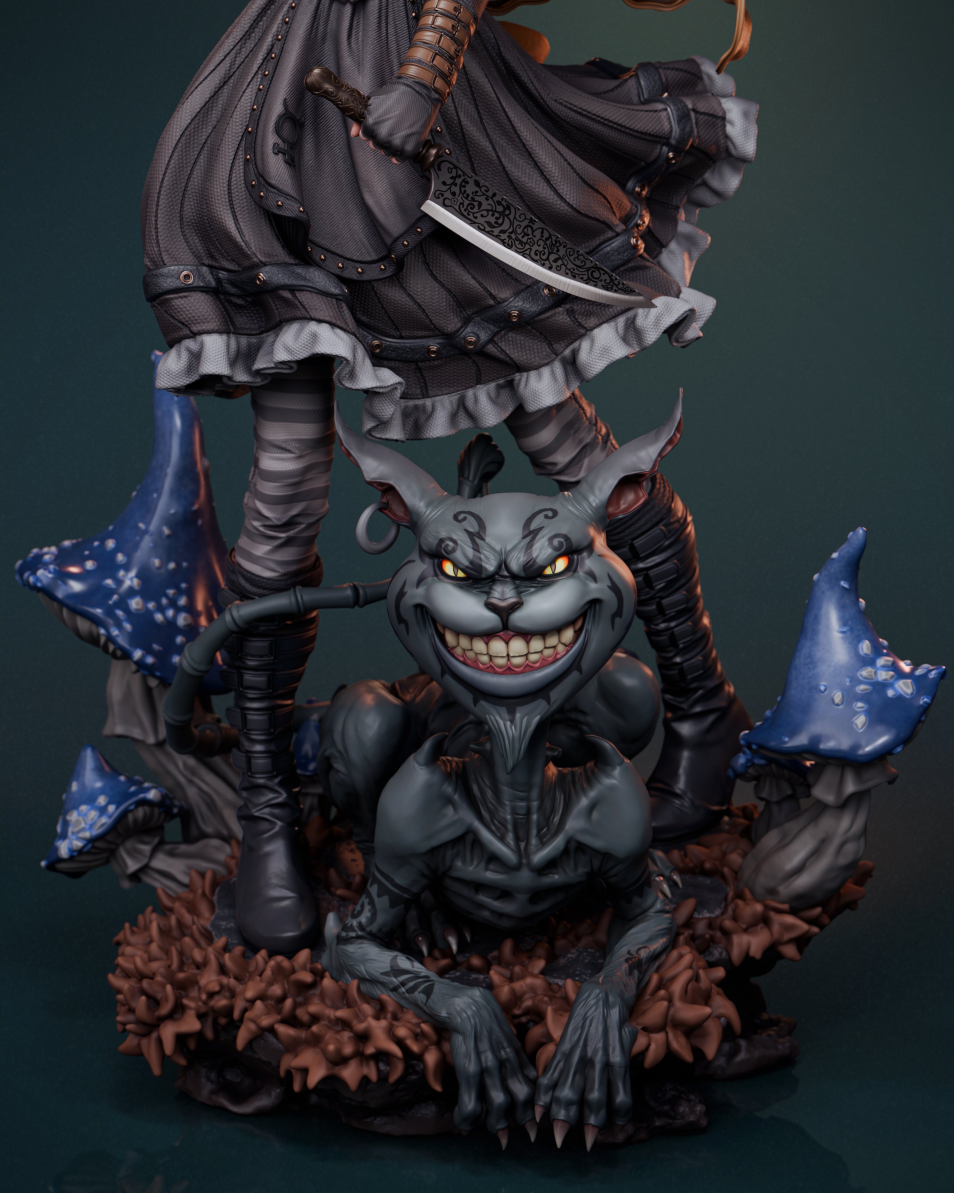 ABE3D Alice Liddell Fan Art 1:10 - 1:4 Scale Print-to-Order 3D Printed Resin Model Kit