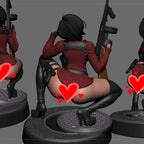 Digital Dark Pin-Ups FUTA Ada Wong – 1:10-1:4 Scale Print-to-Order Model
