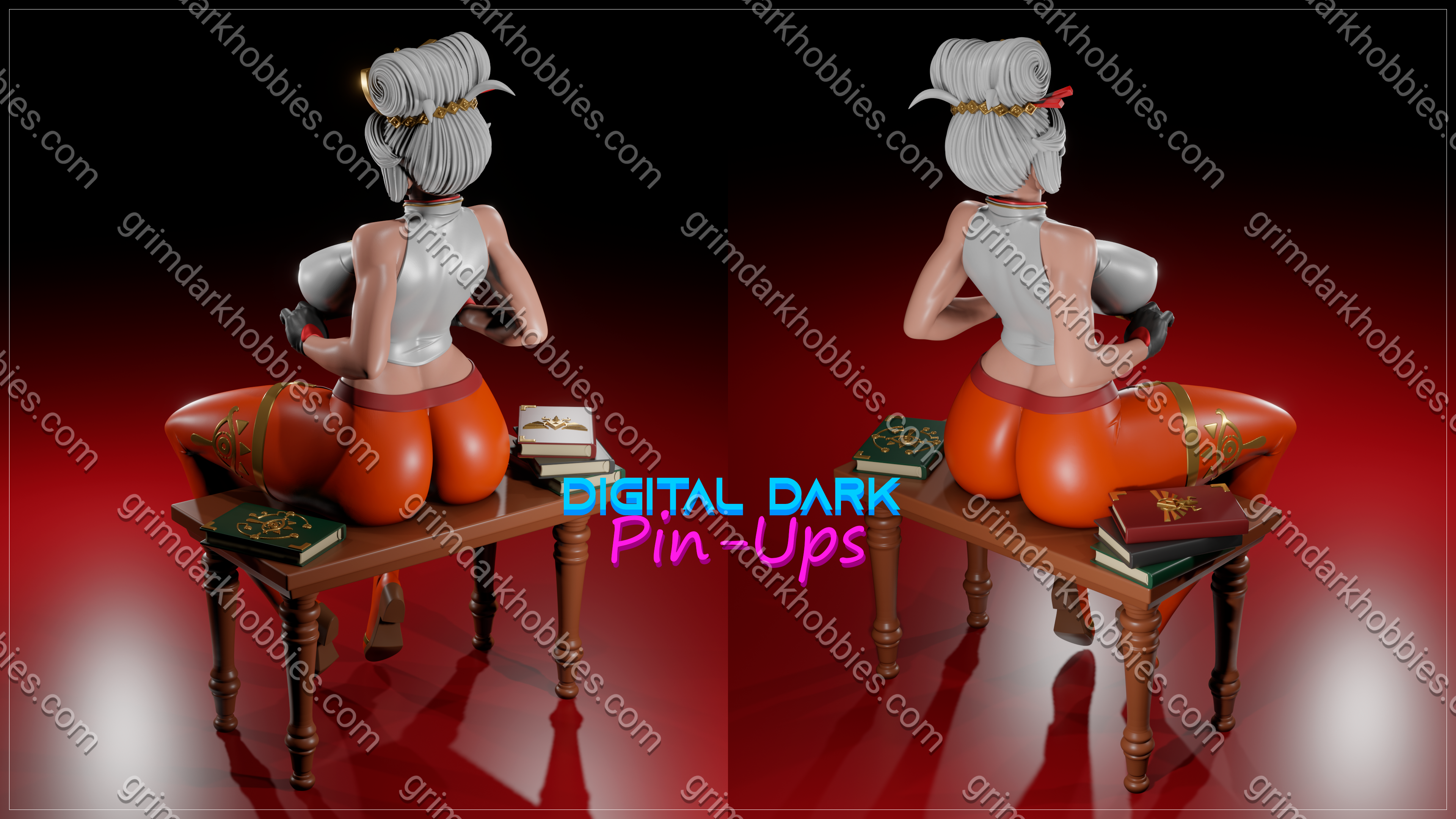 Digital Dark Pin-Ups FUTA Purah – 1:10-1:4 Scale Print-to-Order Model