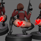 Digital Dark Pin-Ups FUTA Ada Wong – 1:10-1:4 Scale Print-to-Order Model