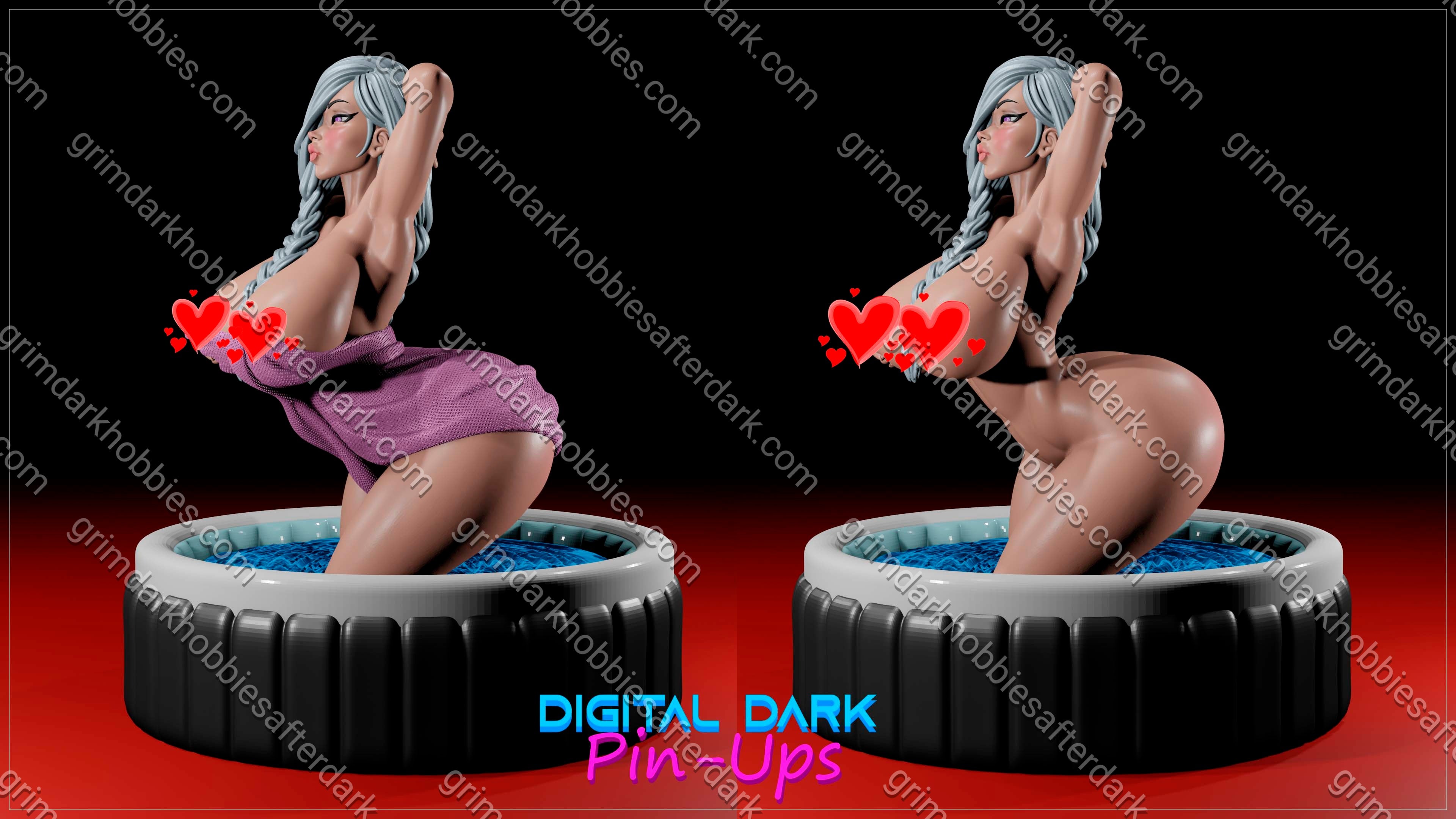 Digital Dark Pin-Ups FUTA Mei Mei – 1:12 Scale Print-to-Order Model