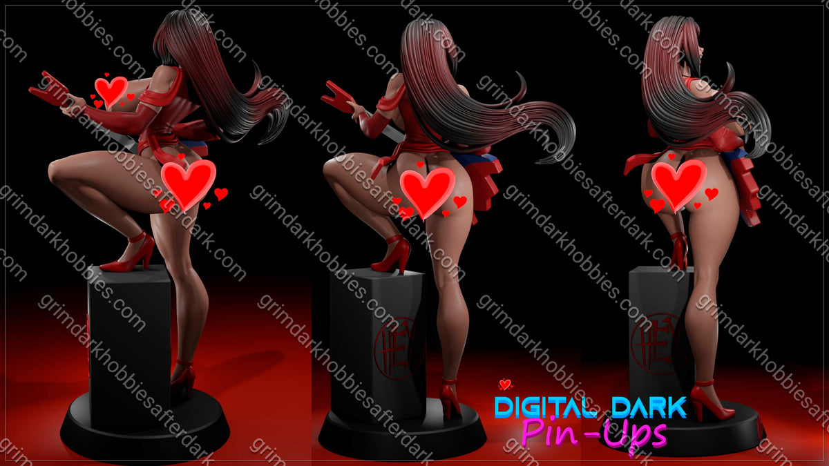Digital Dark Pin-Ups FUTA Thorn – 1:10-1:4 Scale Print-to-Order Model