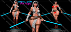 Digital Dark Pin-Ups Jedi Girl – 1:24 Scale Print-to-Order Model