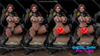 Digital Dark Pin-Ups Helldiver Girl – 1:12 Scale Print-to-Order 3D Printed Resin Model Kit