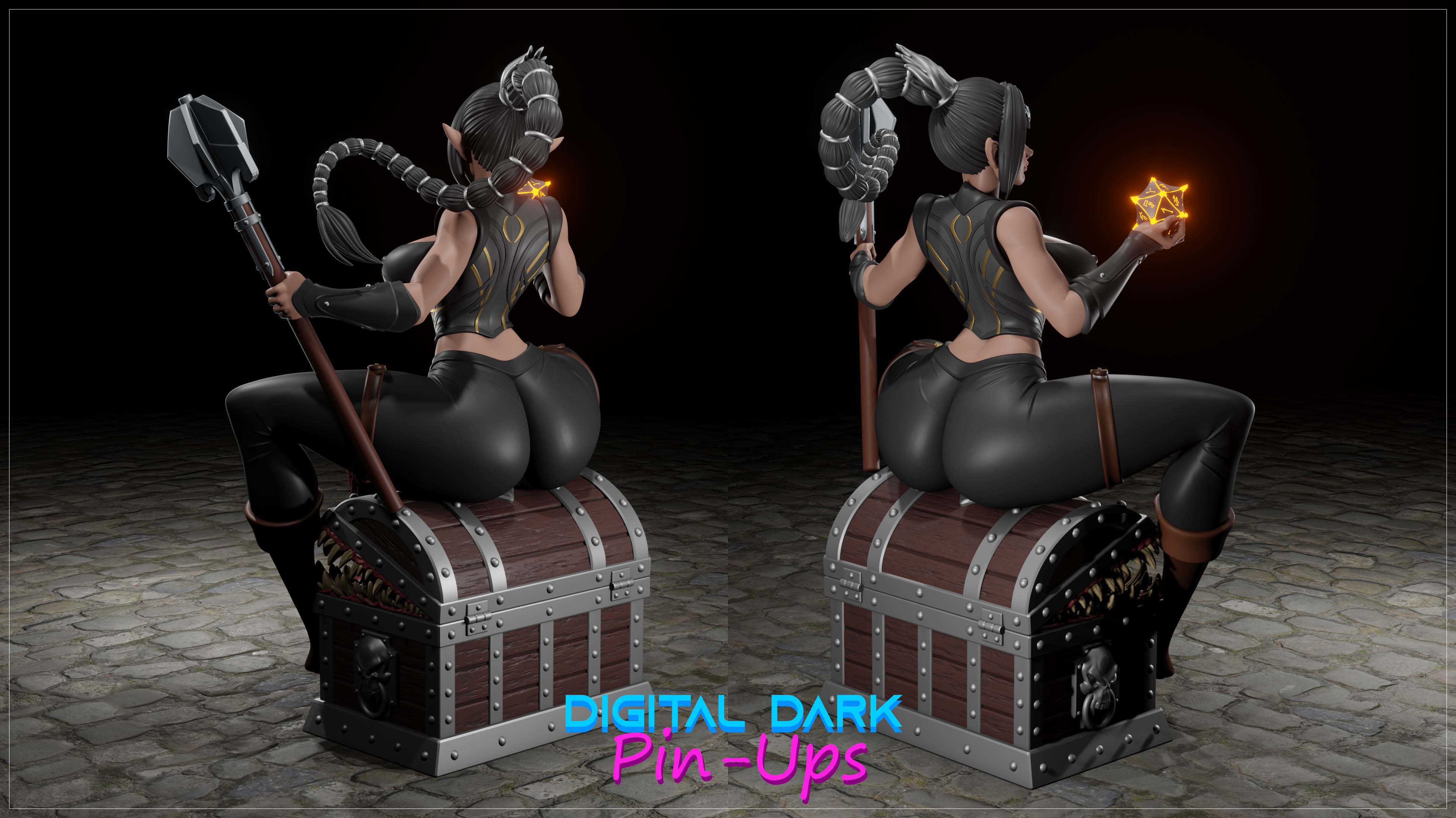 Digital Dark Pin-Ups Shadowheart – 1:12 Scale Print-to-Order Model