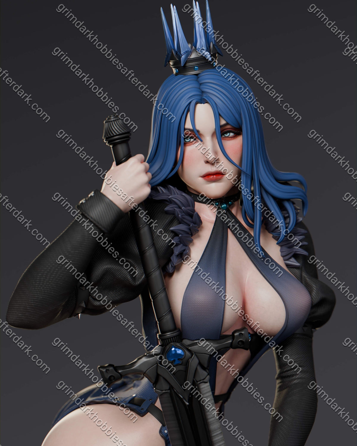Abe3D Queen of Spades – 1:24 Scale Print-to-Order Model
