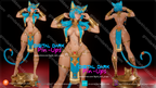 Digital Dark Pin-Ups Egyptian Catgirl – 1:12 Scale Print-to-Order Model