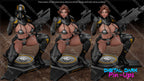 Digital Dark Pin-Ups Helldiver Girl – 1:12 Scale Print-to-Order 3D Printed Resin Model Kit