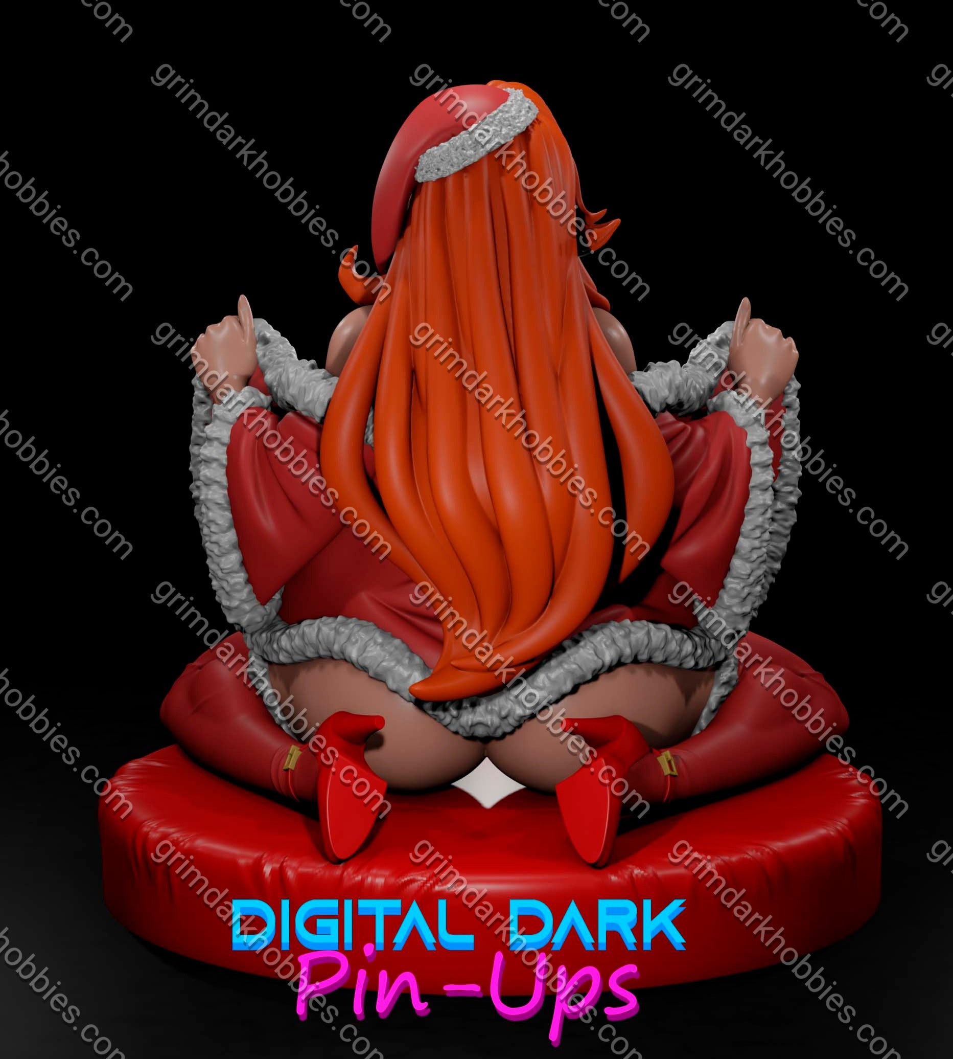 Digital Dark Pin-Ups Jessica Mrs Clause – 1:12 Scale Print-to-Order Model