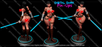 Digital Dark Pin-Ups Jedi Girl – 1:24 Scale Print-to-Order Model