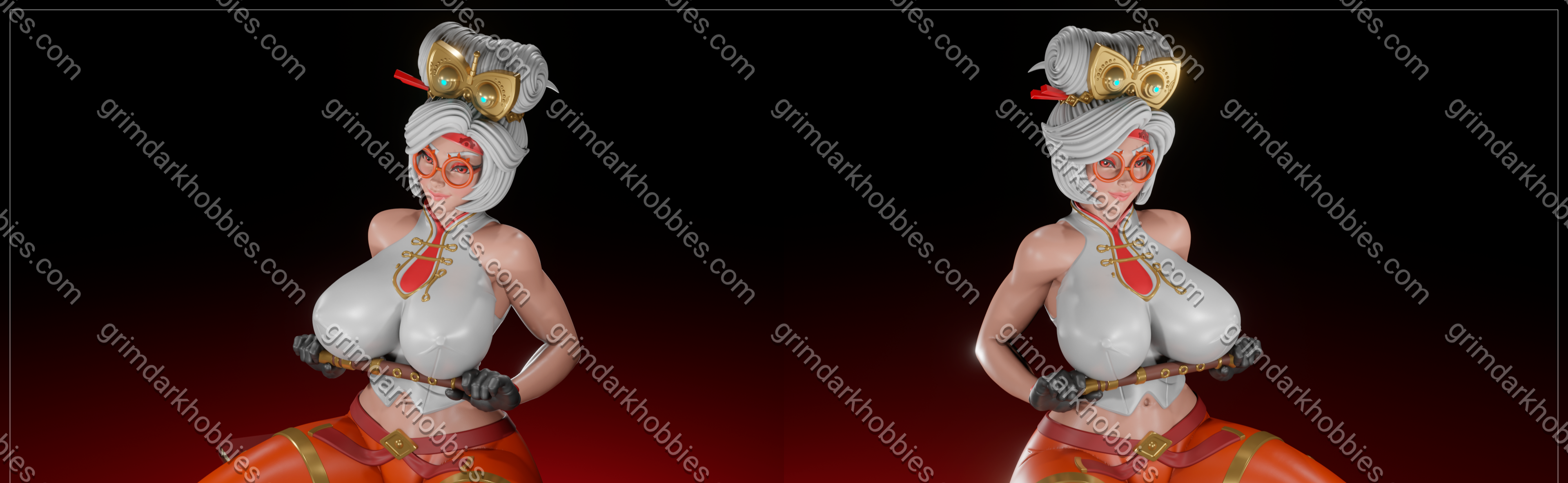 Digital Dark Pin-Ups FUTA Purah – 1:10-1:4 Scale Print-to-Order Model