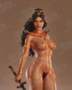 Dejah Thoris resin pin-up figure kit by Abe3D, 1:24 scale, view 1 of 9