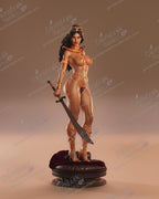 Dejah Thoris resin pin-up figure kit by Abe3D, 1:24 scale, view 1 of 9
