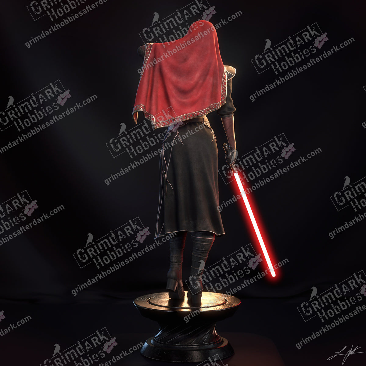 KOTOR2 Visas Marr resin pin-up figure kit by Abe3D, 1:24 scale, view 1 of 14