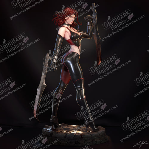 Bloodrayne resin pin-up figure kit by Abe3D, 1:24 scale, view 1 of 17