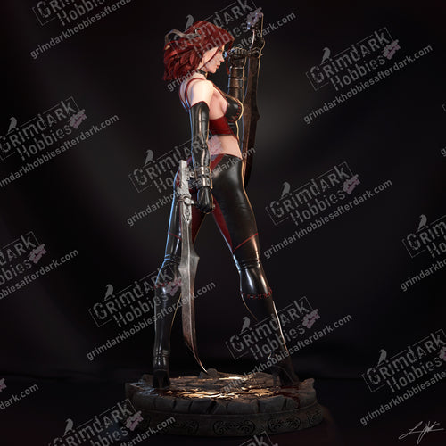 Bloodrayne resin pin-up figure kit by Abe3D, 1:24 scale, view 1 of 17