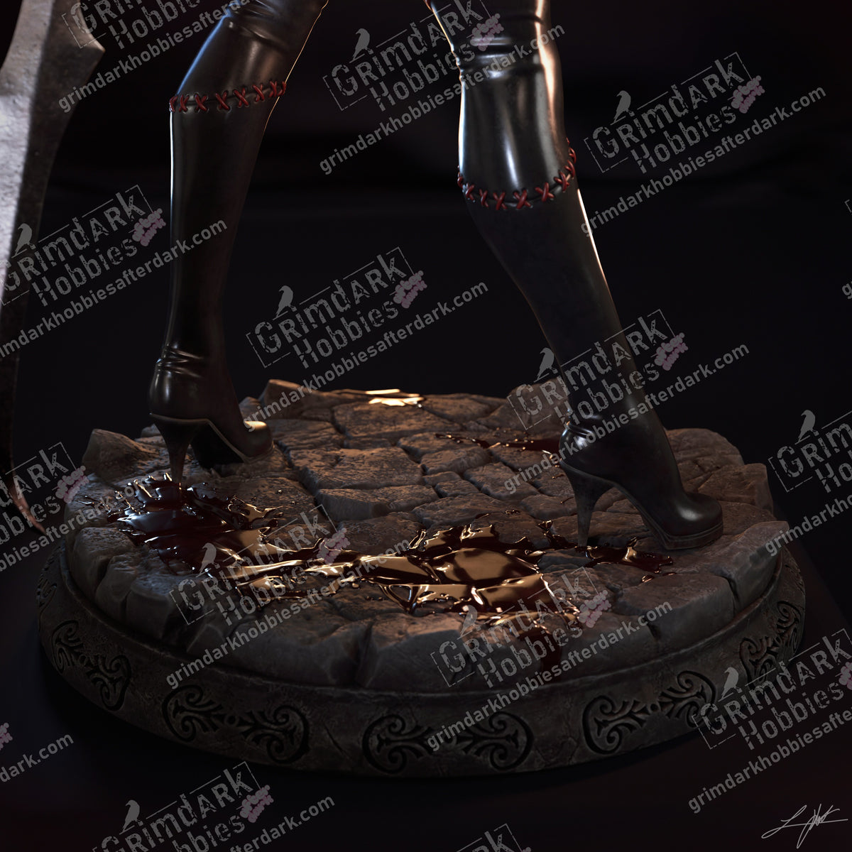 Bloodrayne resin pin-up figure kit by Abe3D, 1:24 scale, view 1 of 17