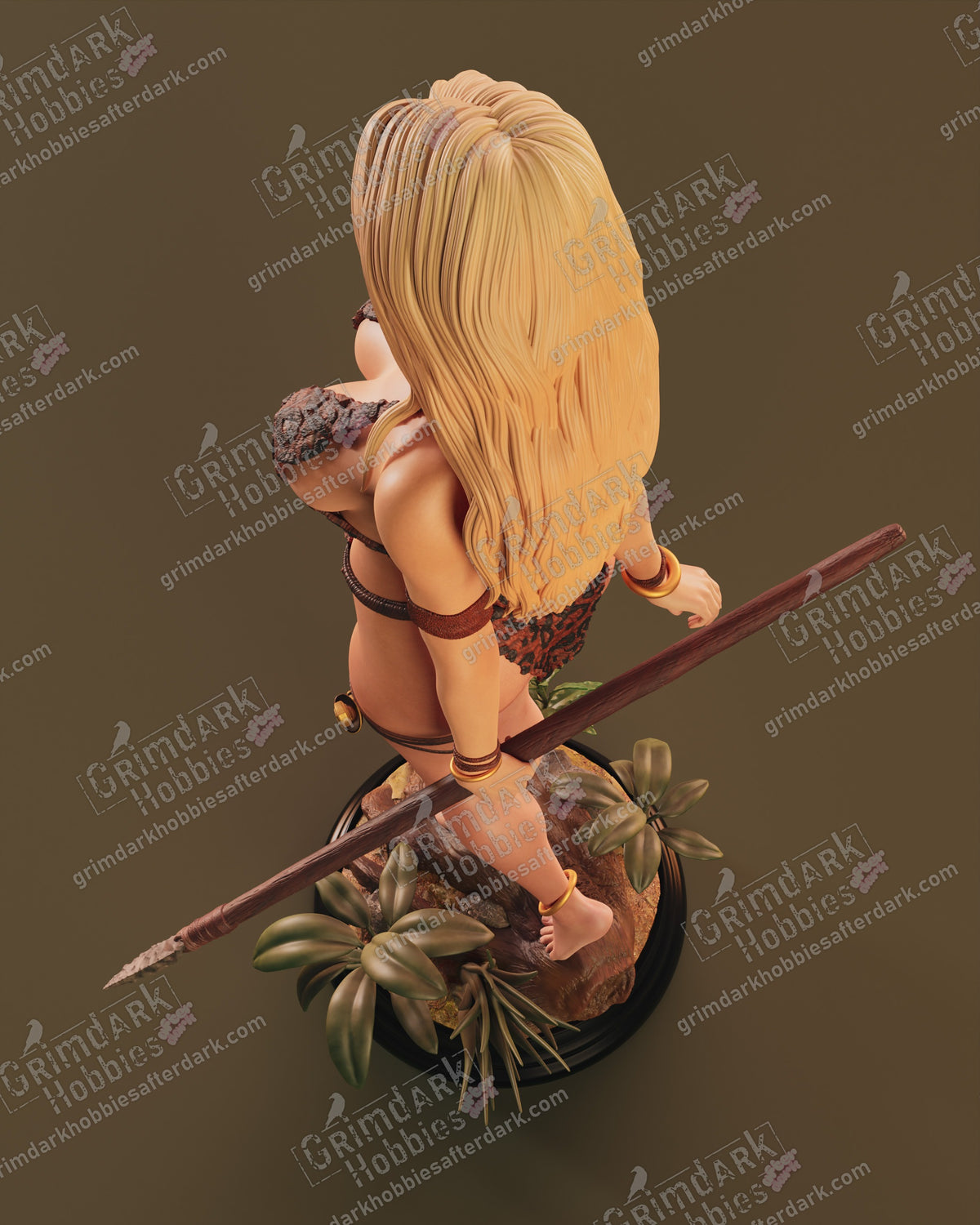 Sheena resin pin-up figure kit by Abe3D, 1:10 to 1:4 scale, view 1 of 11
