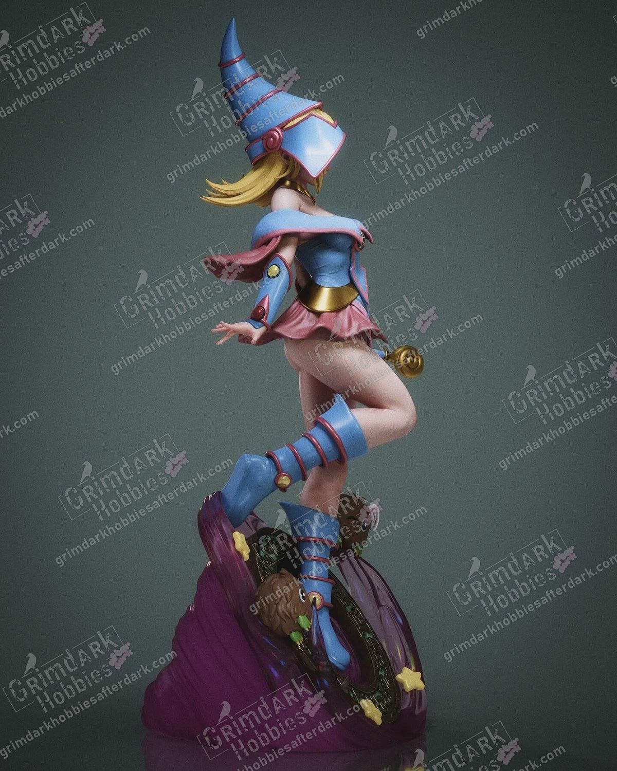 Dark Magician Girl resin pin-up figure kit by Abe3D, 1:10 to 1:4 scale, view 1 of 10