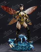 Wasp resin pin-up figure kit by Abe3D, 1:10 to 1:4 scale, view 1 of 9
