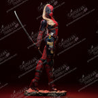 Lady Deadpool resin pin-up figure kit by Abe3D, 1:10 to 1:4 scale, view 1 of 9