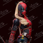 Lady Deadpool resin pin-up figure kit by Abe3D, 1:10 to 1:4 scale, view 1 of 9