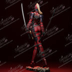 Lady Deadpool resin pin-up figure kit by Abe3D, 1:10 to 1:4 scale, view 1 of 9