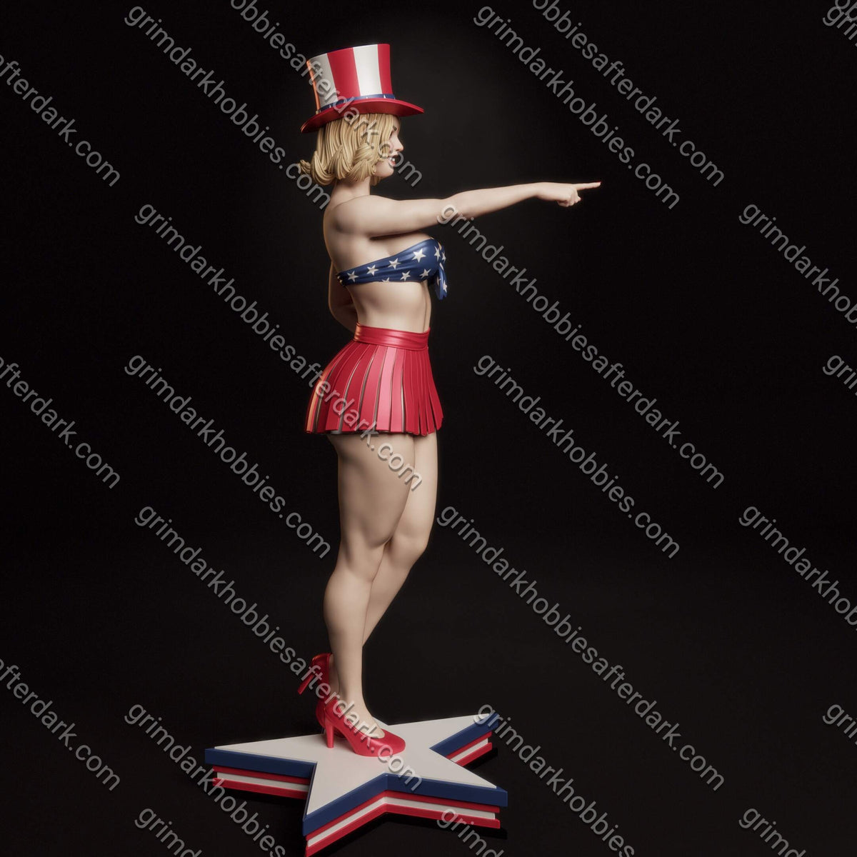 Abe3D All-American Bombshell – 1:12 Scale Print-to-Order Model