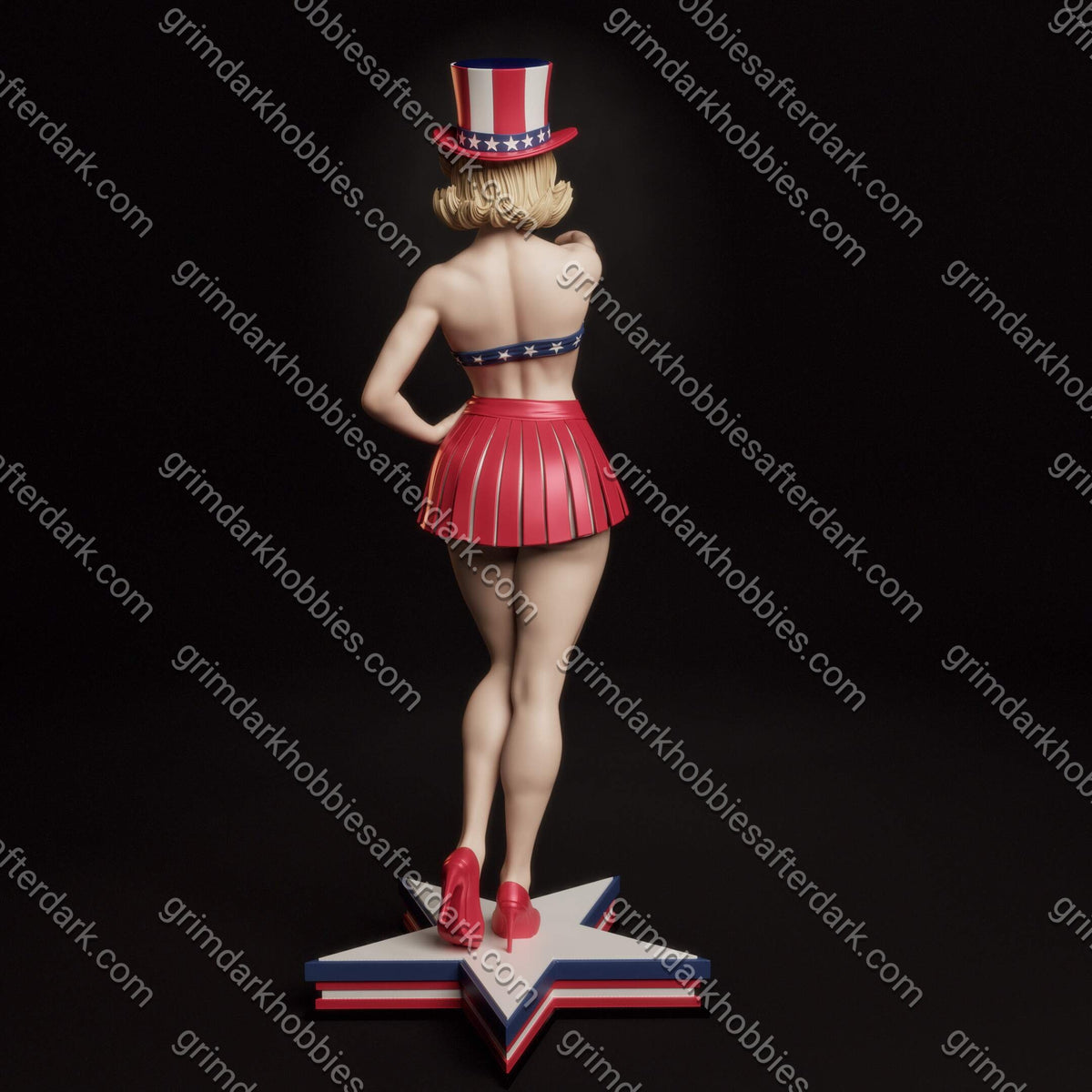 Abe3D All-American Bombshell – 1:12 Scale Print-to-Order Model
