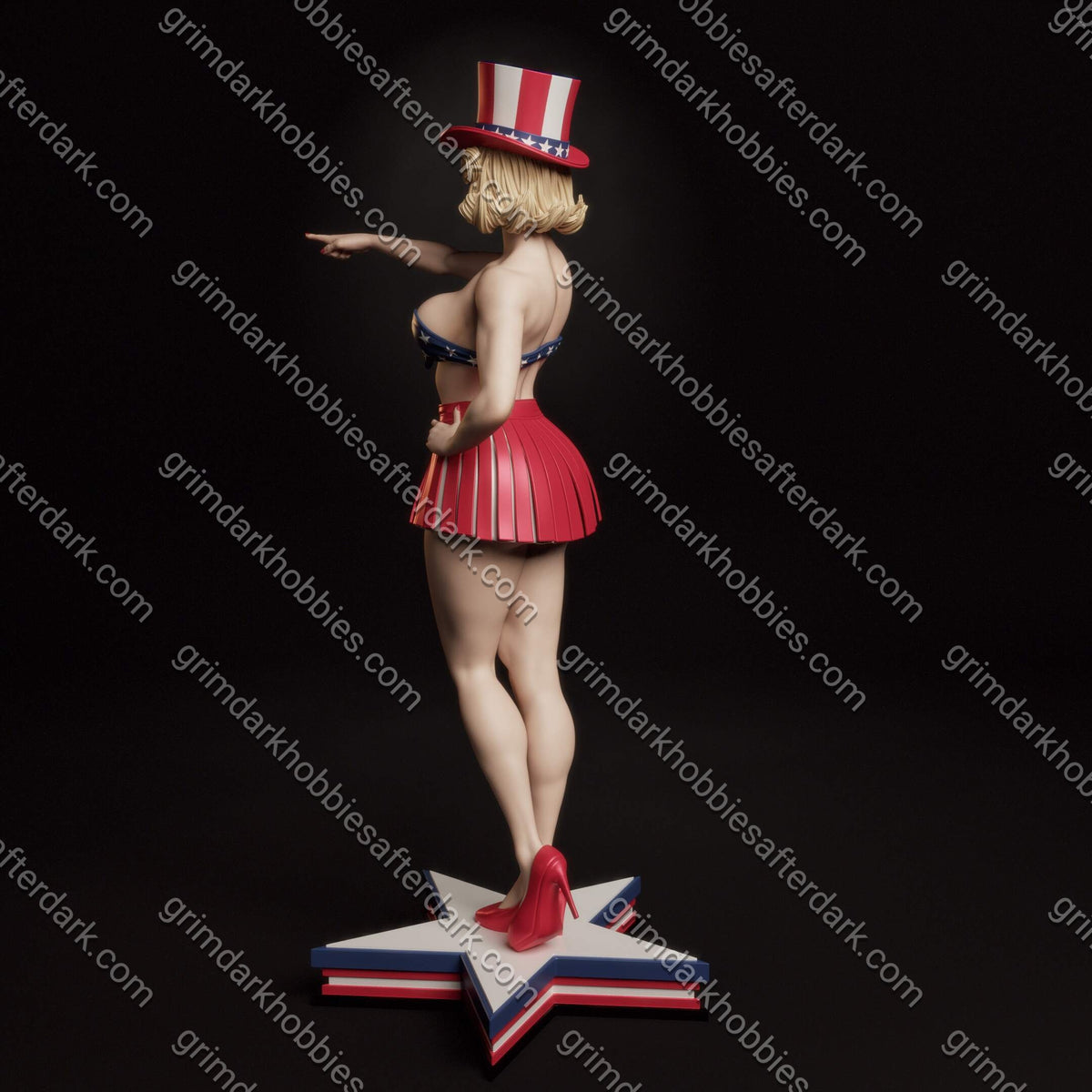 Abe3D All-American Bombshell – 1:12 Scale Print-to-Order Model