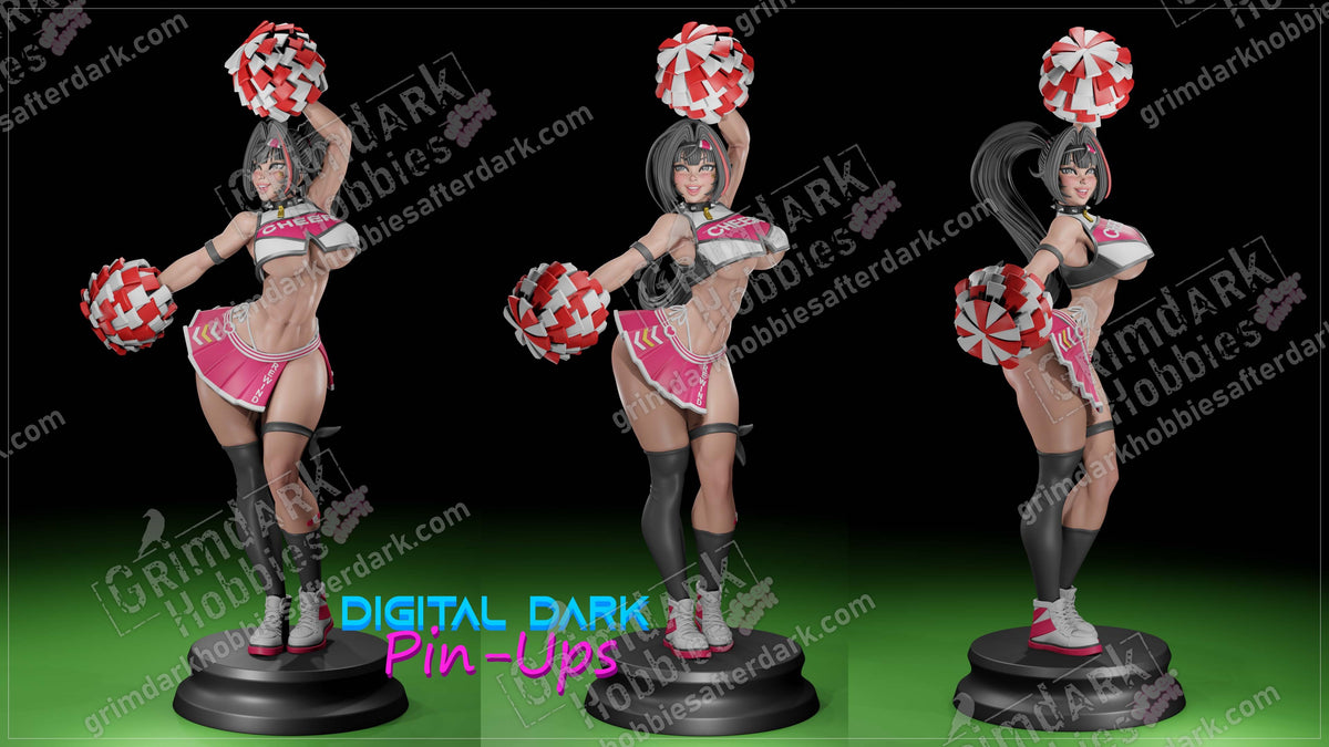 Bay resin pin-up figure kit by Digital Dark Pin-Ups, 1:10 to 1:4 scale, view 2 of 8