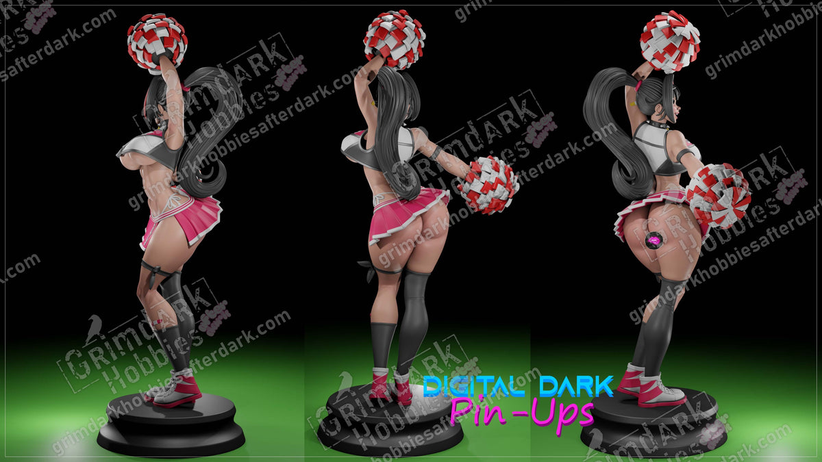 Bay resin pin-up figure kit by Digital Dark Pin-Ups, 1:10 to 1:4 scale, view 2 of 8