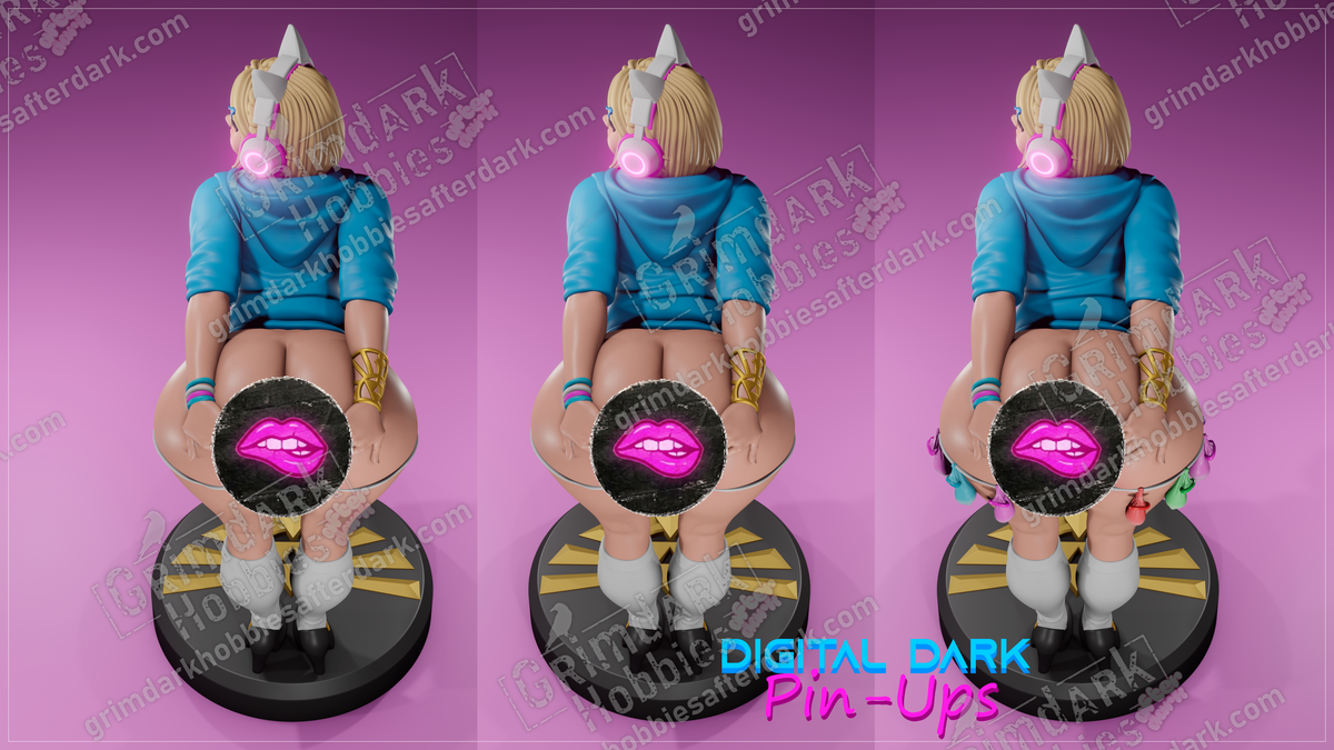 Naughty Zelda resin pin-up figure kit by Digital Dark Pin-Ups, 1:24 scale, view 2 of 3