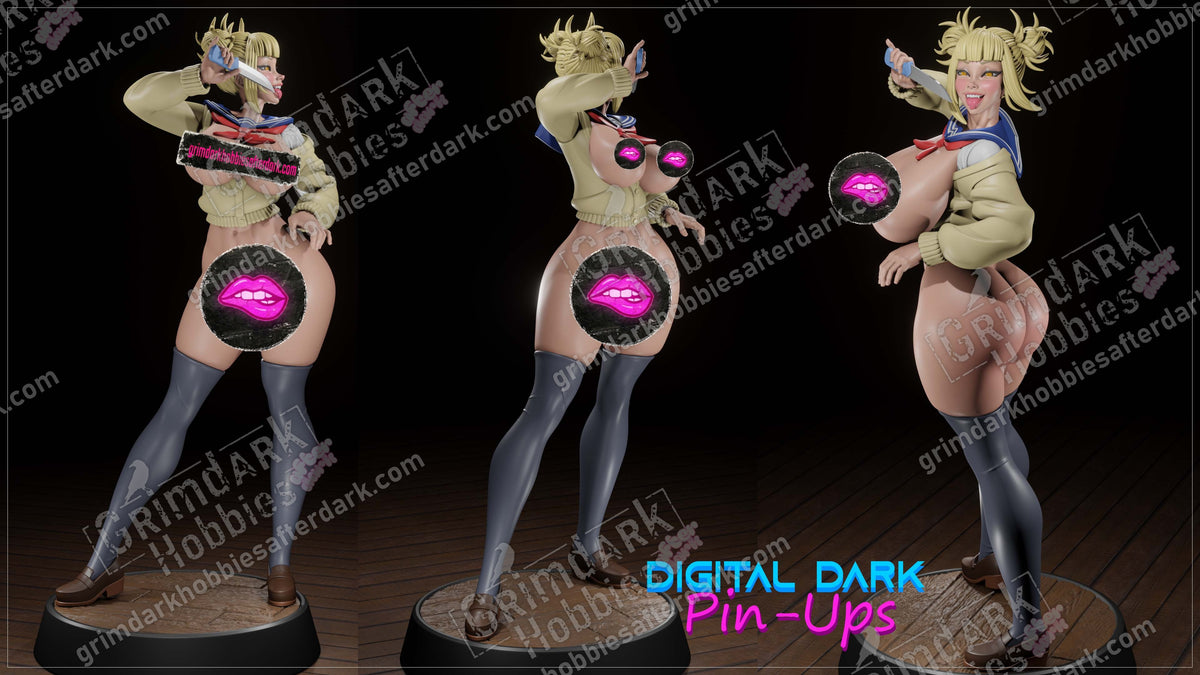 Himiko Toga resin pin-up figure kit by Digital Dark Pin-Ups, 1:24 scale, view 1 of 11