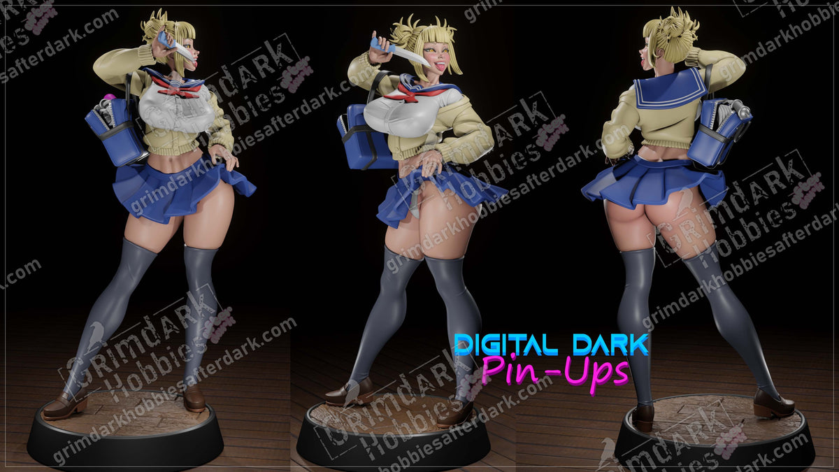 Himiko Toga resin pin-up figure kit by Digital Dark Pin-Ups, 1:24 scale, view 1 of 11