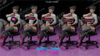 Monica Secretary resin pin-up figure kit by Digital Dark Pin-Ups, 1:10 to 1:4 scale, view 1 of 2