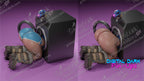 Mei Stuck resin pin-up figure kit by Digital Dark Pin-Ups, 1:10 to 1:6 scale, view 1 of 3