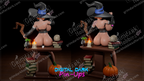 Sorceress resin pin-up figure kit by Digital Dark Pin-Ups, 1:10 to 1:4 scale, view 1 of 3