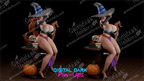 Sorceress resin pin-up figure kit by Digital Dark Pin-Ups, 1:10 to 1:4 scale, view 1 of 3