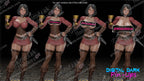 Serana resin pin-up figure kit by Digital Dark Pin-Ups, 1:10 to 1:4 scale, view 1 of 3