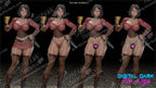 Serana resin pin-up figure kit by Digital Dark Pin-Ups, 1:10 to 1:4 scale, view 1 of 3