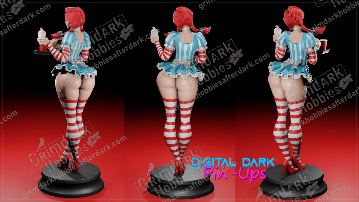 Wendy resin pin-up figure kit by Digital Dark Pin-Ups, 1:10 to 1:4 scale, view 1 of 8